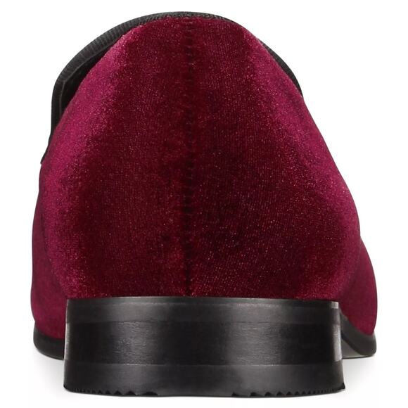 INC International Concepts Men Trace Slip On Loafers Size US 7.5M Red Velvet - Picture 3 of 5